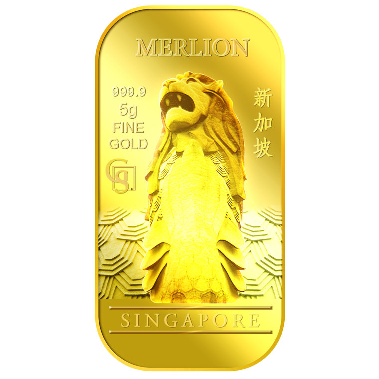 5g SG Merlion Classic Gold Bar