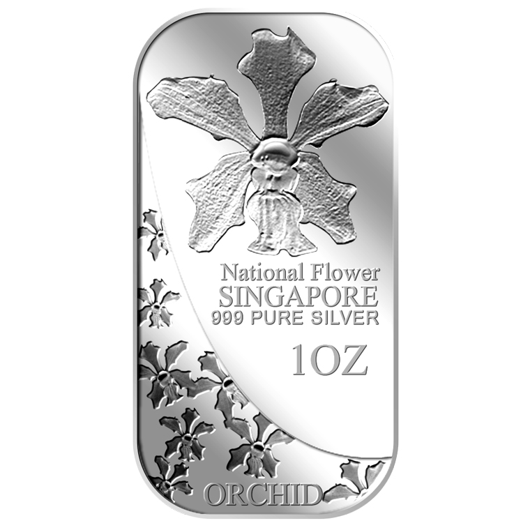 1oz SG National Flower (Series 1) Silver Bar