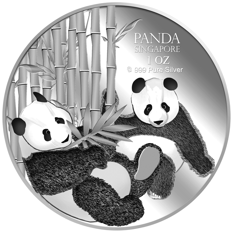 1Oz SG Giant Panda (Series 2) Silver Medallion