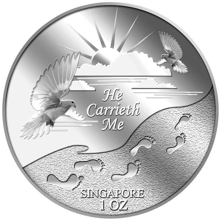 1oz He Carrieth Me Silver Medallion (5TH LAUNCH)