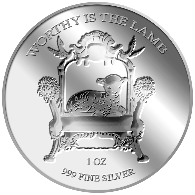 1oz Worthy is the Lamb Silver Medallion (7TH LAUNCH)