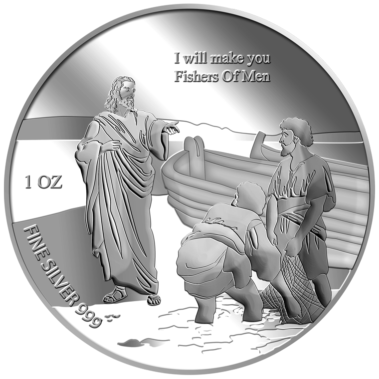 1oz Fishers of Men Silver Medallion (9TH LAUNCH)