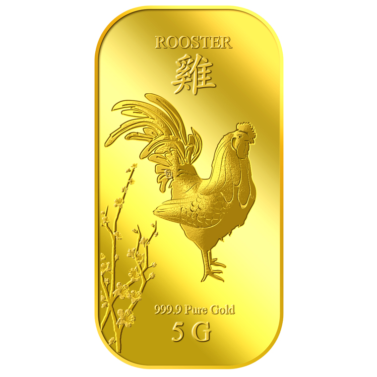 5g Golden Rooster Gold Bar 