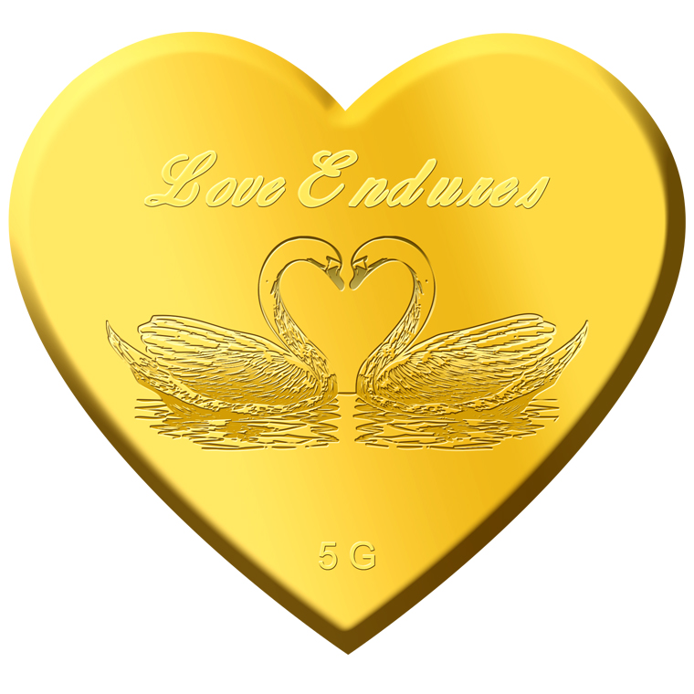 5g Love Endures Gold Medallion
