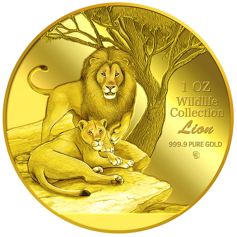 1oz Lion Gold Medallion