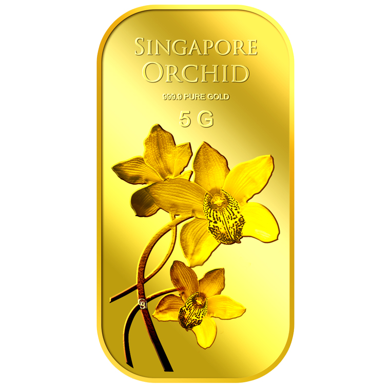 5g SG Orchid (Series 2) Gold Bar