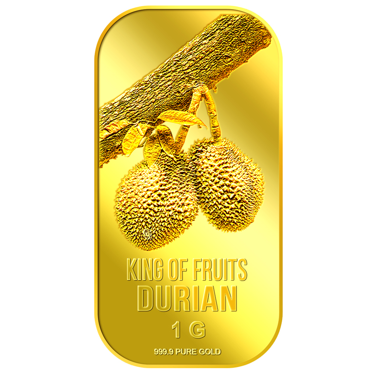 1g King of Fruits Durian Gold Bar