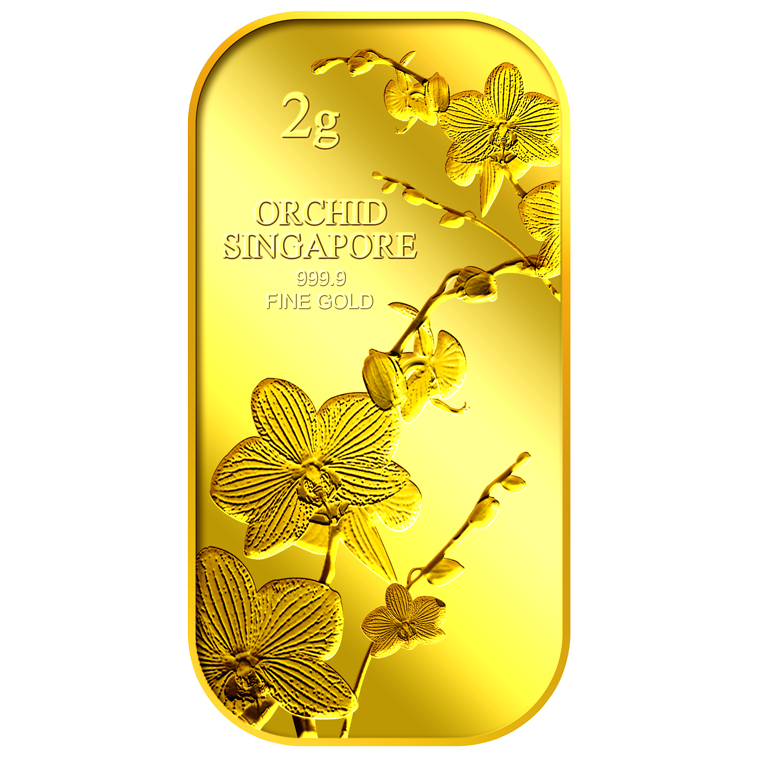 2g SG Orchid (Series 1) Gold Bar