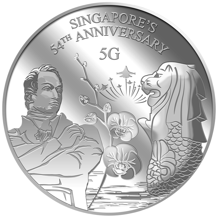 5g SG 54th Anniversary Silver Medallion (YEAR 2019)