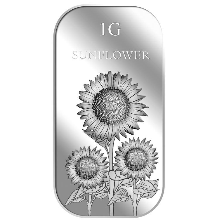1g Sunflower Silver Bar