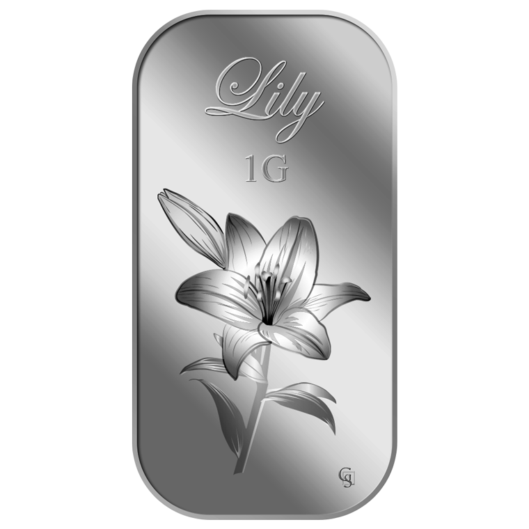 1g Lily Silver Bar