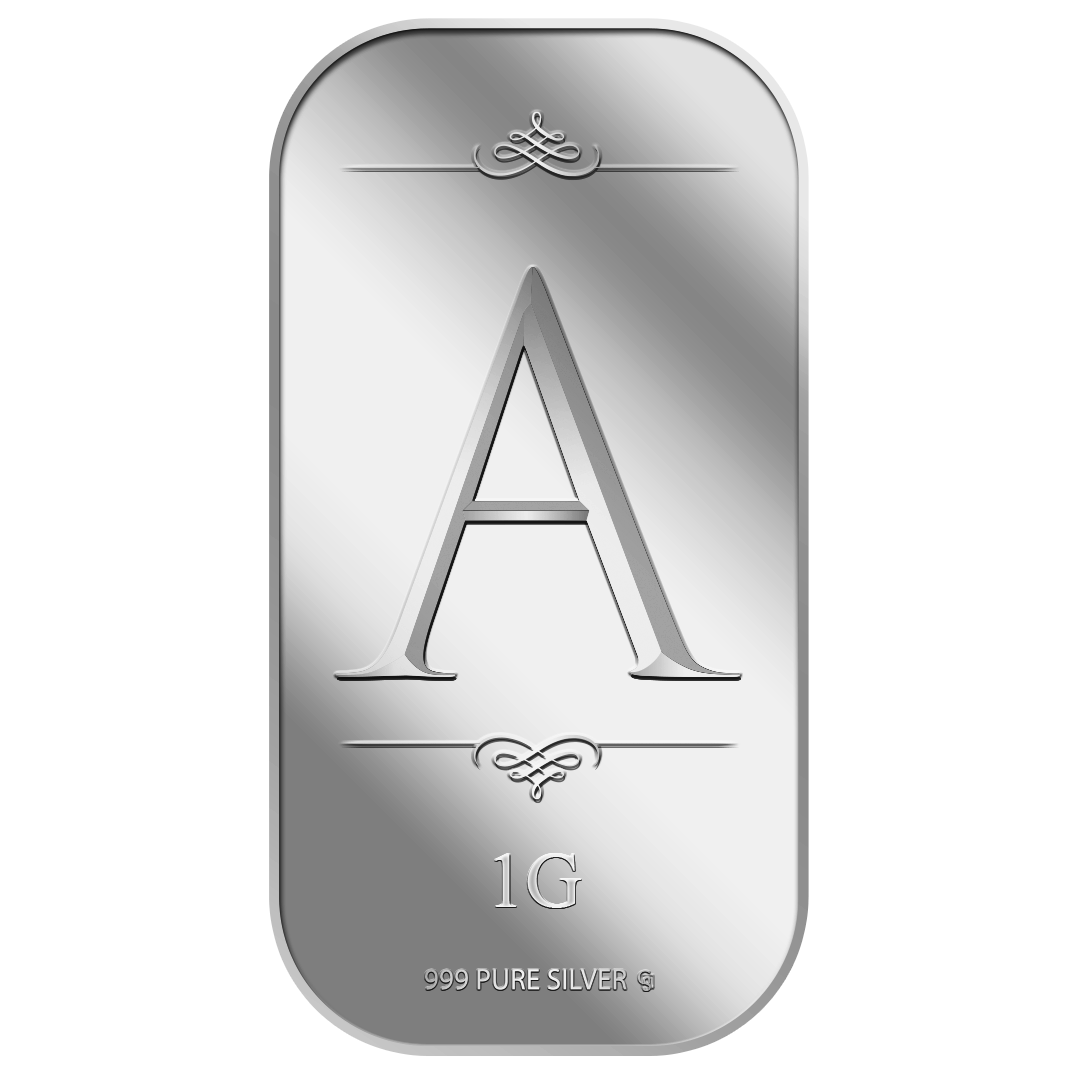 1g Alphabet A Silver Bar