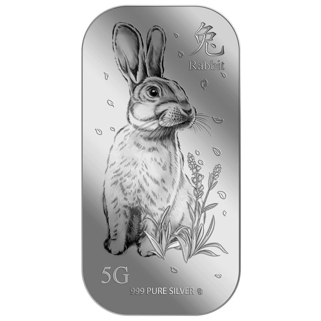 5g Golden Rabbit Silver Bar