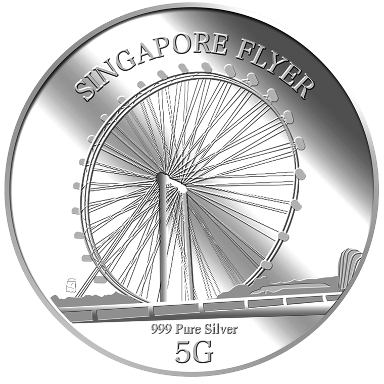5g SG Flyer Silver Medallion