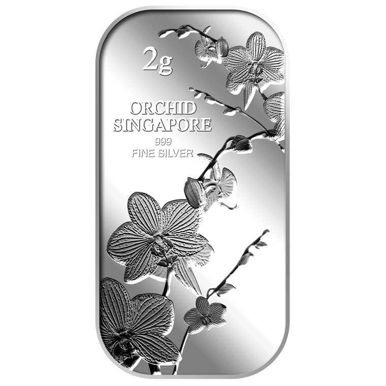 2g SG Orchid (Series 1) Silver Bar