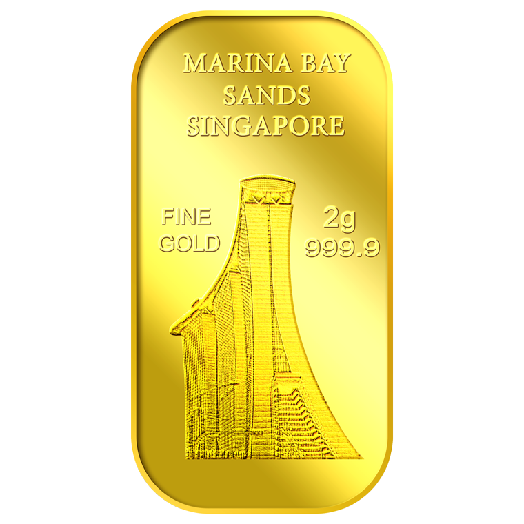 2g SG Marina Bay Sands Gold Bar