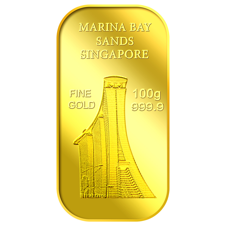 100g SG Marina Bay Sands Gold Bar