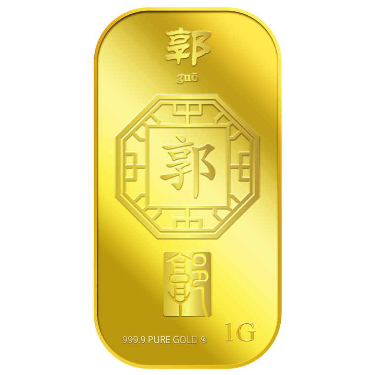1g Guo 郭 Gold Bar
