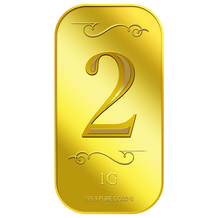 1g Number 2 Gold Bar (Coming Soon)