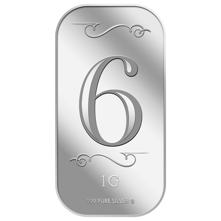 1g Number 6 Silver Bar (Coming Soon)
