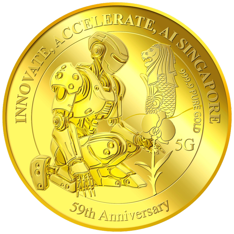 5g SG 59th Anniversary Gold Medallion (Year 2024) (Coming Soon)