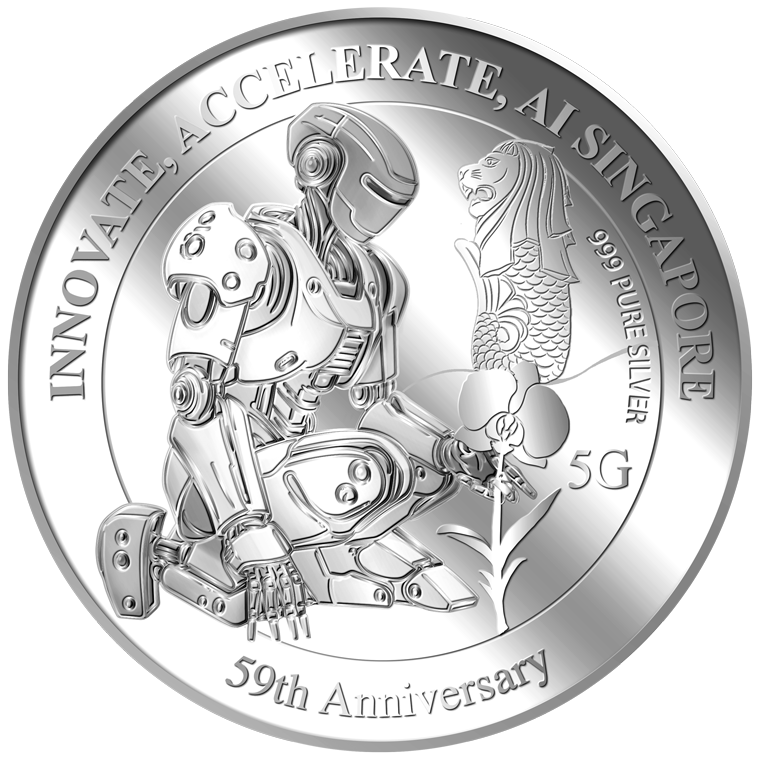 5g SG 59th Anniversary Silver Medallion (Year 2024) (Coming Soon)