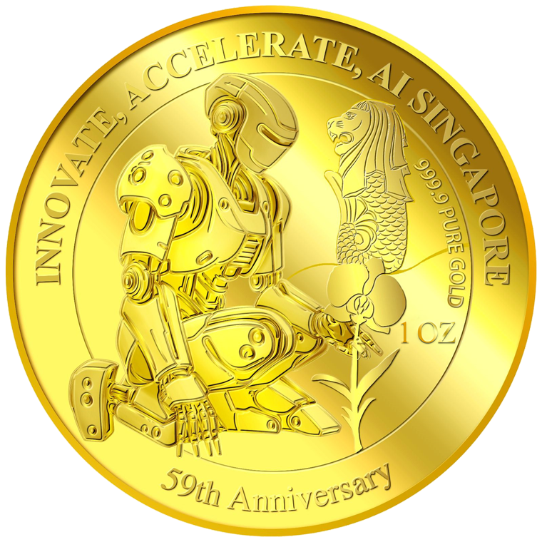 1oz SG 59th Anniversary Gold Medallion (Year 2024) (Coming Soon)