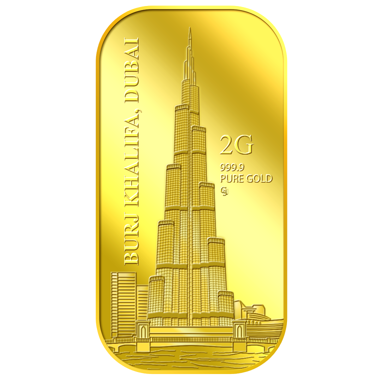 2g Burj Khalifa Gold Bar