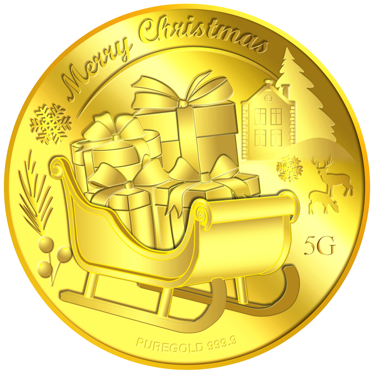 5g 2025 Christmas Gift Gold Medallion (Coming Soon)