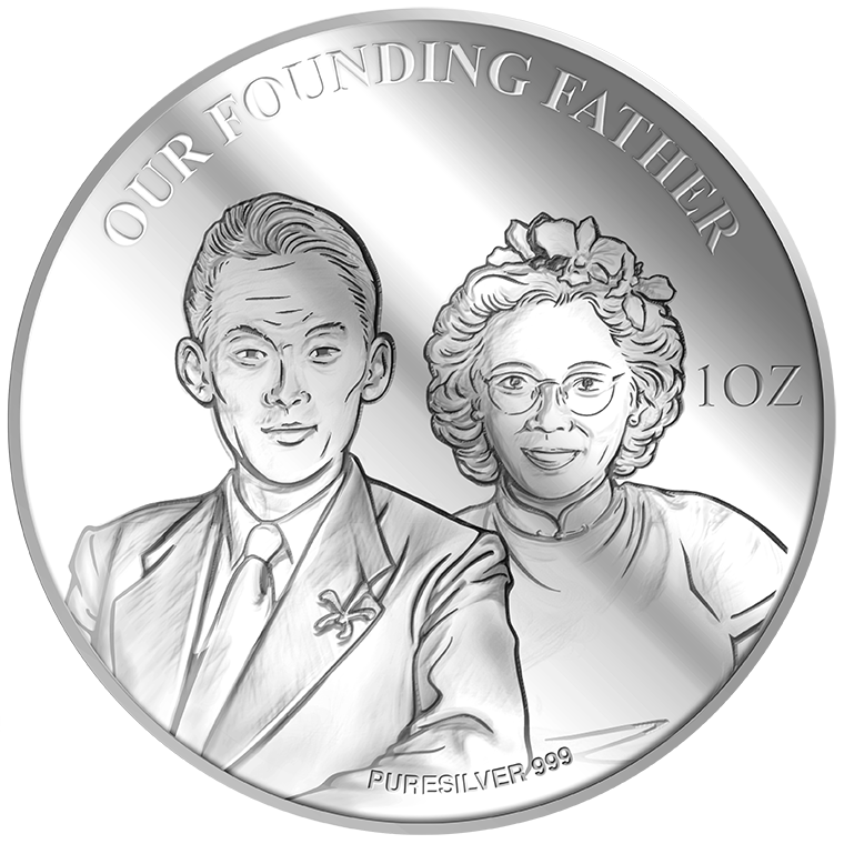 1Oz SG Founding Father (Series 3) Silver Medallion (Coming Soon)