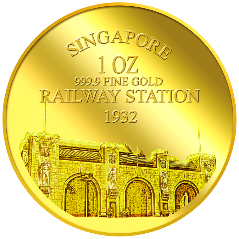 1oz SG Tanjong Pagar Railway Station Gold Medallion